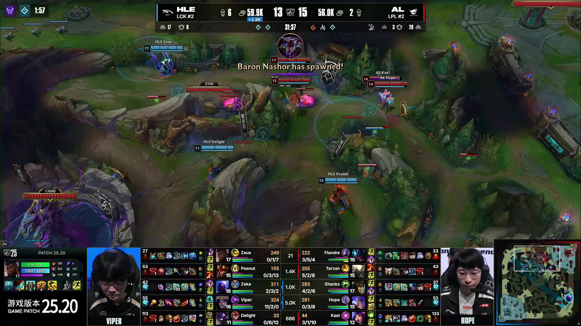 LPL 明天的首发阵容： Scout 和 Linfeng 将在中路进行单挑